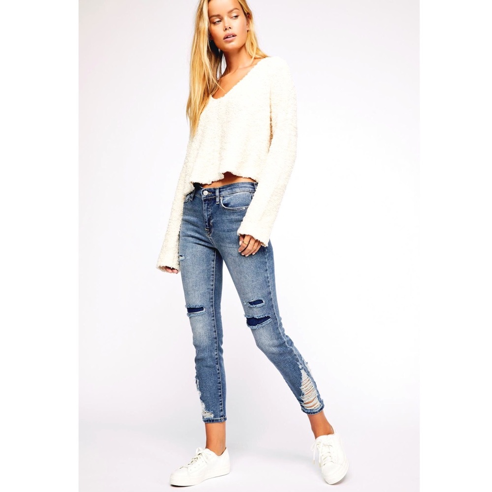 Free People About A Girl High Rise Skinny Jeans